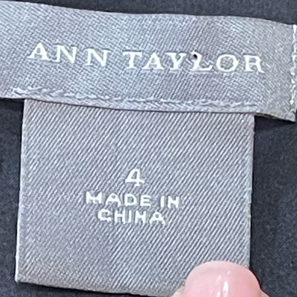 Ann Taylor Black One Shoulder Silk Dress - Picture 9 of 9